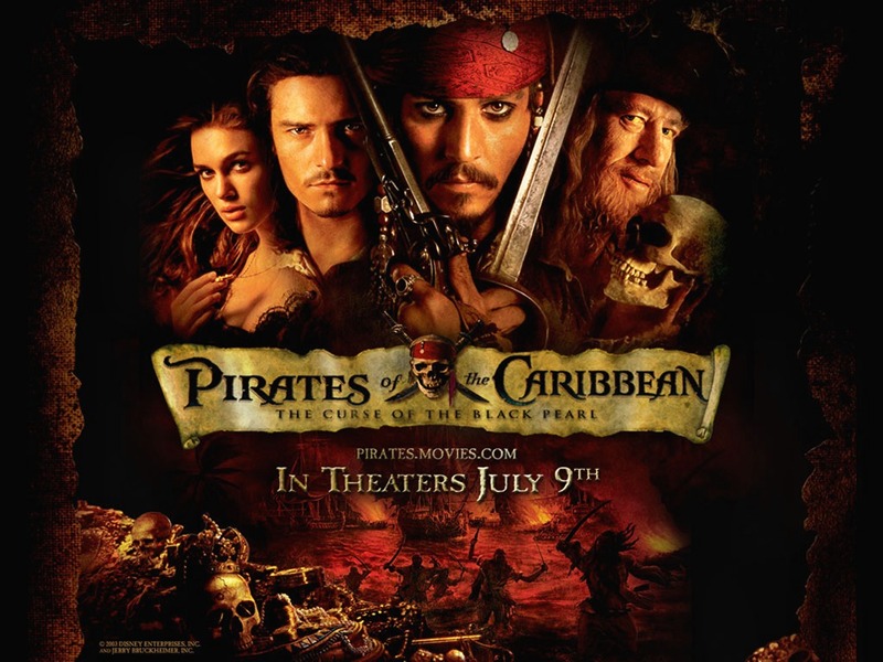"Pirates of the Caribbean: The Curse of the Black Pearl" desktop wallpaper (800 x 600 pixels)